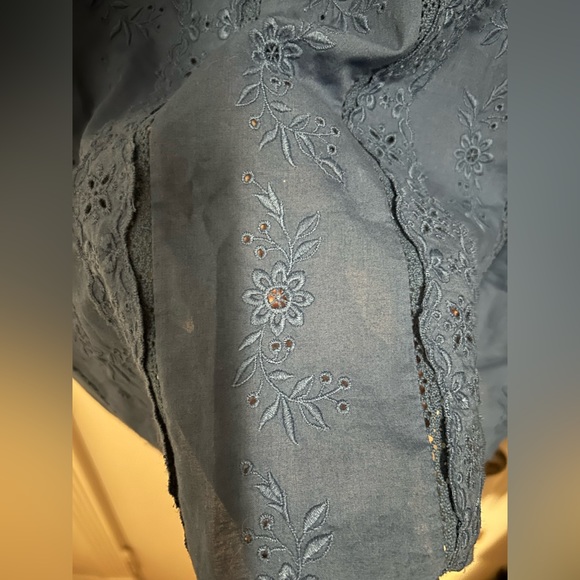 Sezane NWT Blue Bert Blouse size 40/M - Picture 4 of 5